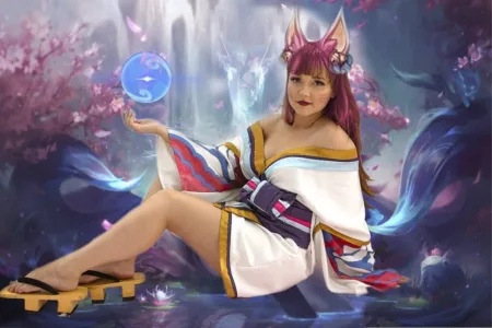 Kimono da Ahri Spirit Blossom - League of Legends - Cosmaker e Cosplay Capa