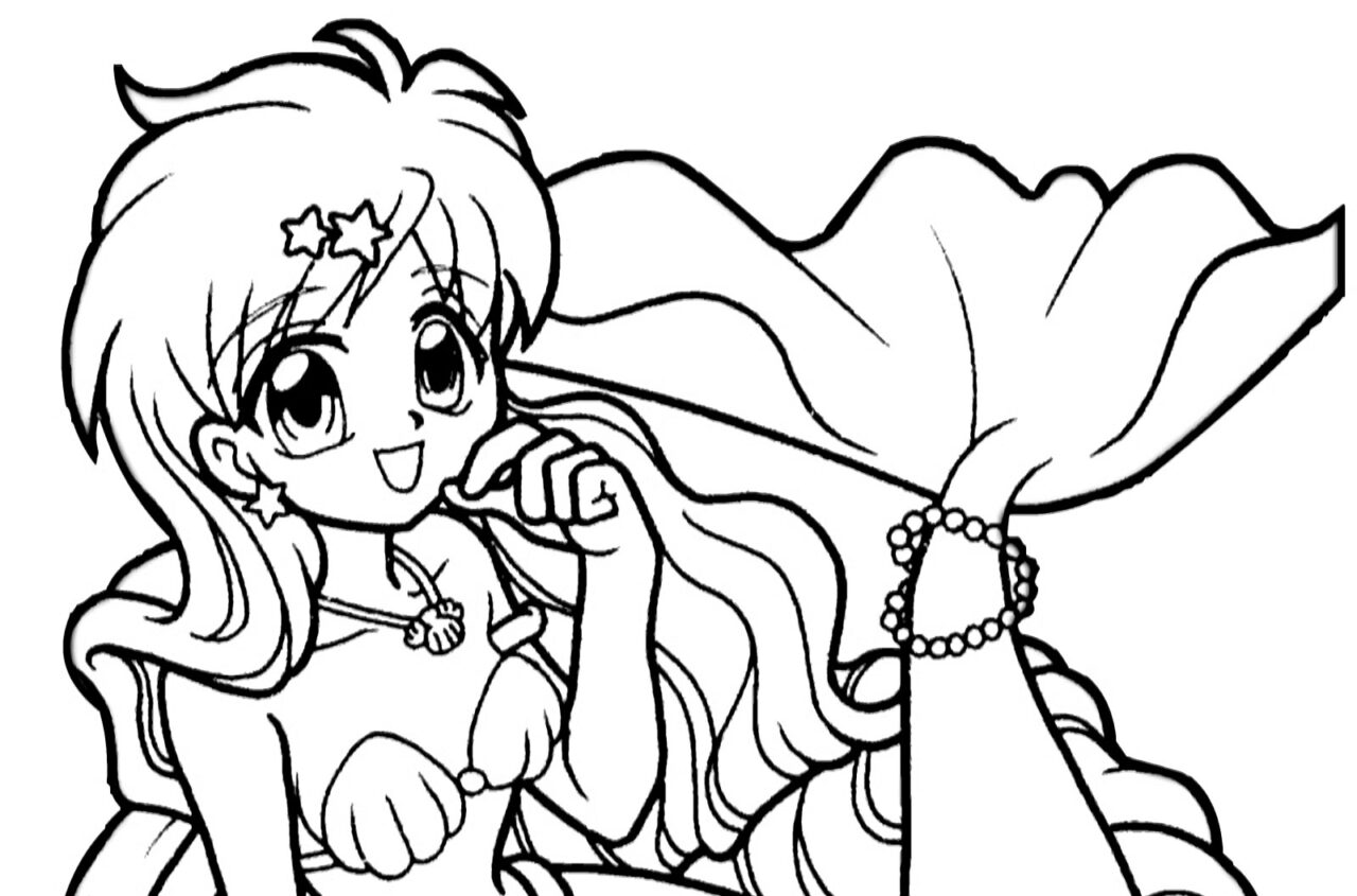 Mermaid Melody Sereia para colorir, pintar e imprimir