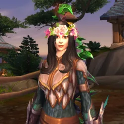 World of Warcraft - Coroa de Flores na personagem principal - Transmog permanente