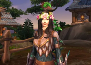 World of Warcraft - Coroa de Flores na personagem principal - Transmog permanente