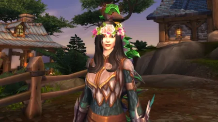 World of Warcraft - Coroa de Flores na personagem principal - Transmog permanente