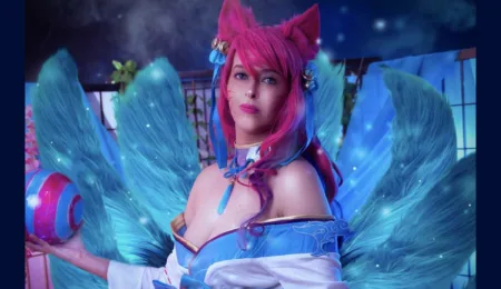 Ahri Florescer Espiritual - League of Legends Cosplay - Tormentacos Capa
