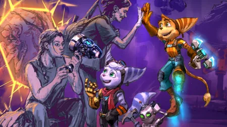 Arte Wallpaper de Ratchet and Clank com The Last of Us Part II - Capa 1