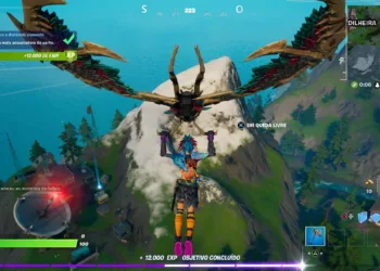 Guia de Fortnite - Percorra a distância planando