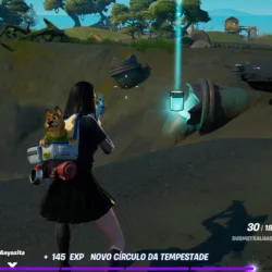 Guia de Fortnite: Achando o Frasco de Cor Turquesa Glup no Pântano Grude (Tinta) Fortnite - Achando a tinta Turquesa Glup 01