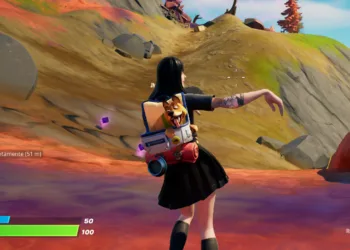 Fortnite - Dançando no local de uma queda alienígena Capa