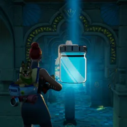Fortnite - Encontrando frascos de cor Azul Congelado Capa