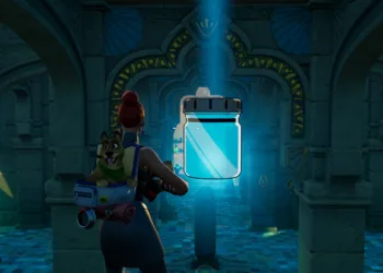 Fortnite - Encontrando frascos de cor Azul Congelado Capa