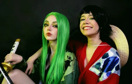 Zoro e Luffy - Cosplays do Arco Wano Versões Femininas - Capa