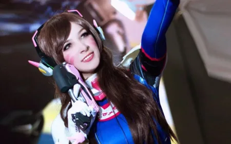 Cosplay da D.VA clássica - Overwatch - Nami capa