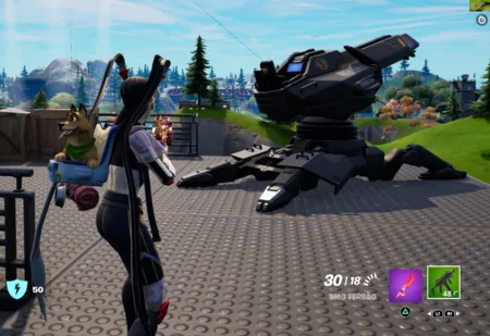 Fortnite - Achando os Canhões de Artilharia Montada capa