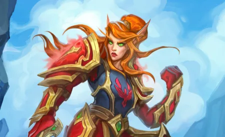 Hearthstone - Liadrin Matriarca de Sangue - Art capa