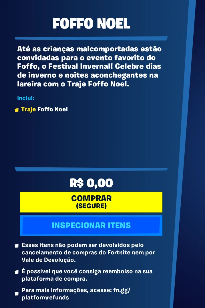 Fortnite: Como pegar a skin Foffo Noel de graça - Millenium