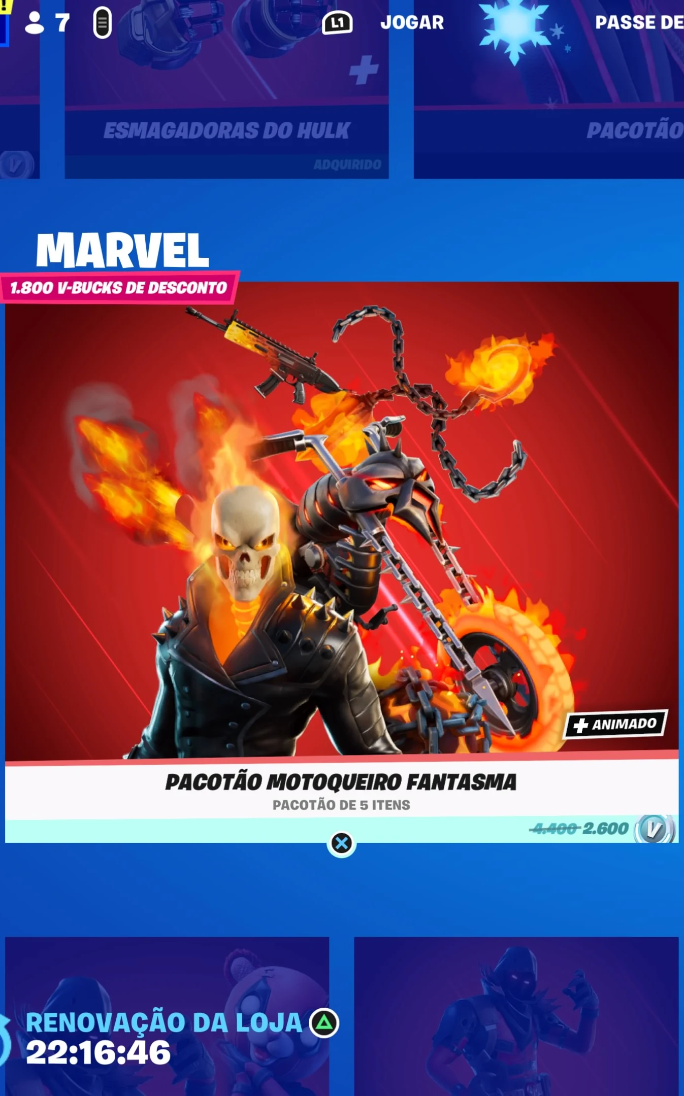 Fortnite: Skin do Motoqueiro Fantasma será lançada no jogo, veja