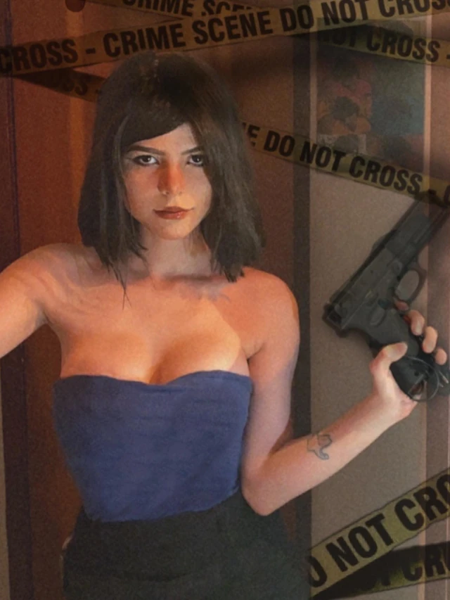 Belo cosplay da Jill Valentine, de Resident Evil, da Marcela Belo cosplay da Jill Valentine, de Resident Evil, da Marcela Wandalsen capa 01