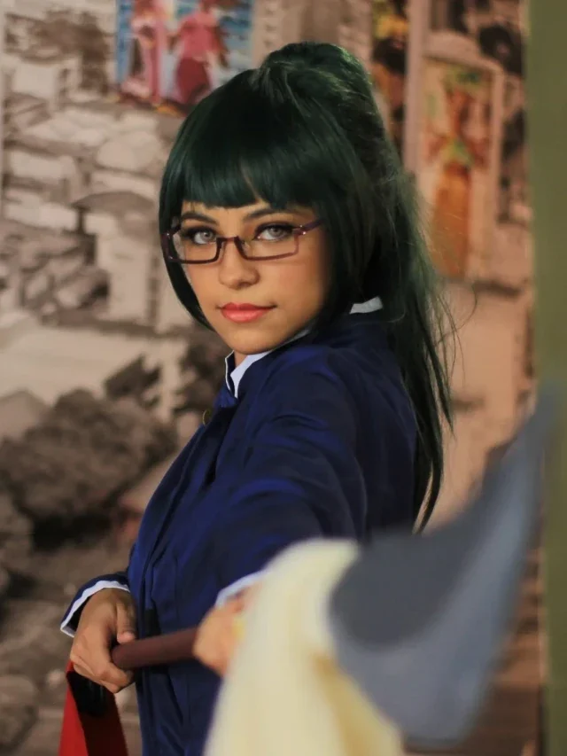 Belo cosplay da Maki Zenin, de Jujutsu Kaisen, da Kamilly