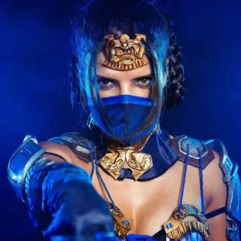 Cosplay incrível da Kitana, de Mortal Kombat X, da Amandita Cosplay incrível da Kitana, de Mortal Kombat - Amanda capa 01