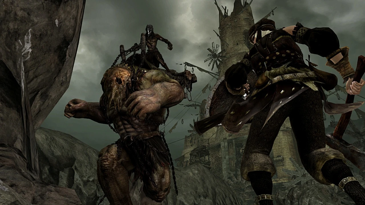 Dark Souls II - E3 Screenshot - Batalha contra gigante