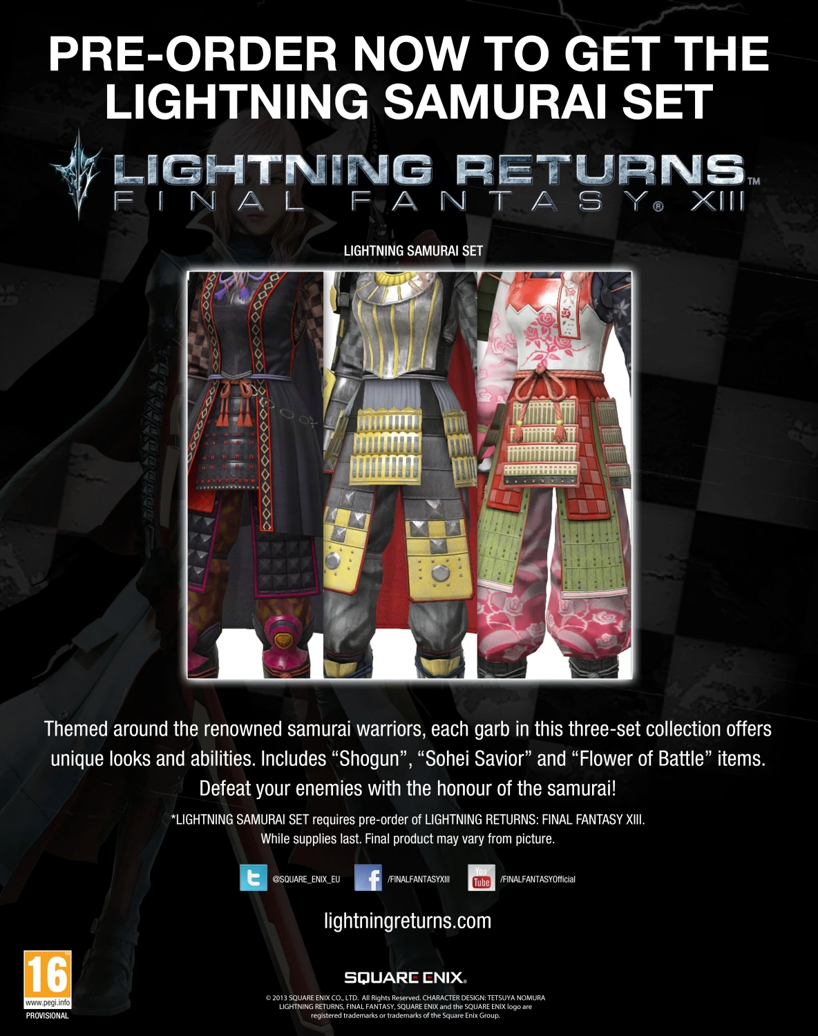 Lightning Returns Final Fantasy XIII Europa Samurai