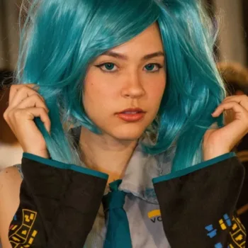 Belo cosplay da Hatsune Miku, de Vocaloid, da Luna Moon Belo cosplay da Hatsune Miku, de Vocaloid, da Luna Moon - capa 02