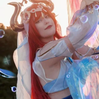 Brasileira Lia faz um belo cosplay da Nilou, de Genshin Impact Belo cosplay da Nilou, de Genshin Impact, da Lia - capa 02
