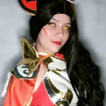 Belo cosplay da Xayah Fênix Corajosa, de League of Legends, da Júlia Belo cosplay da Xayah Fênix Corajosa, de League of Legends - Júlia Medeiros capa 02