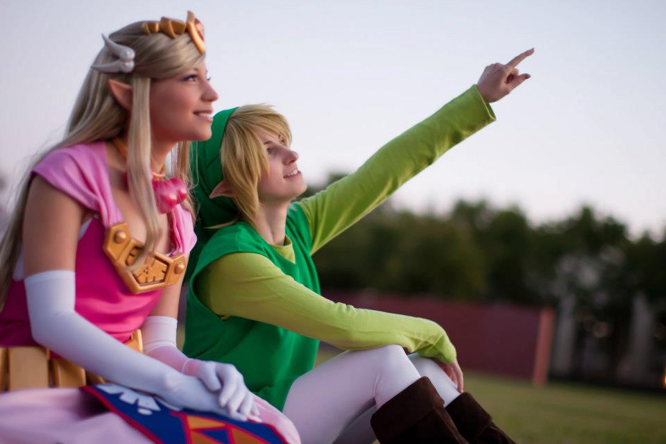 Cosplays de The Legend of Zelda - Princesa Zelda e Link