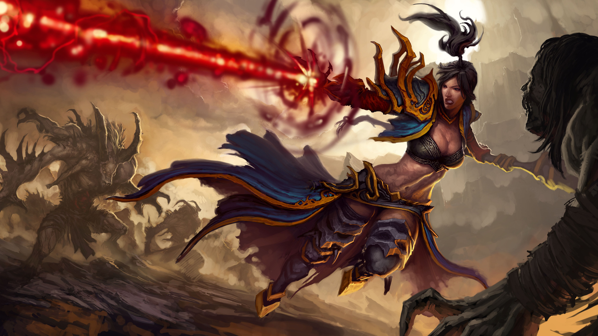 Diablo III - Wallpaper - Wizard KeyArt - Full HD - 1920x1080