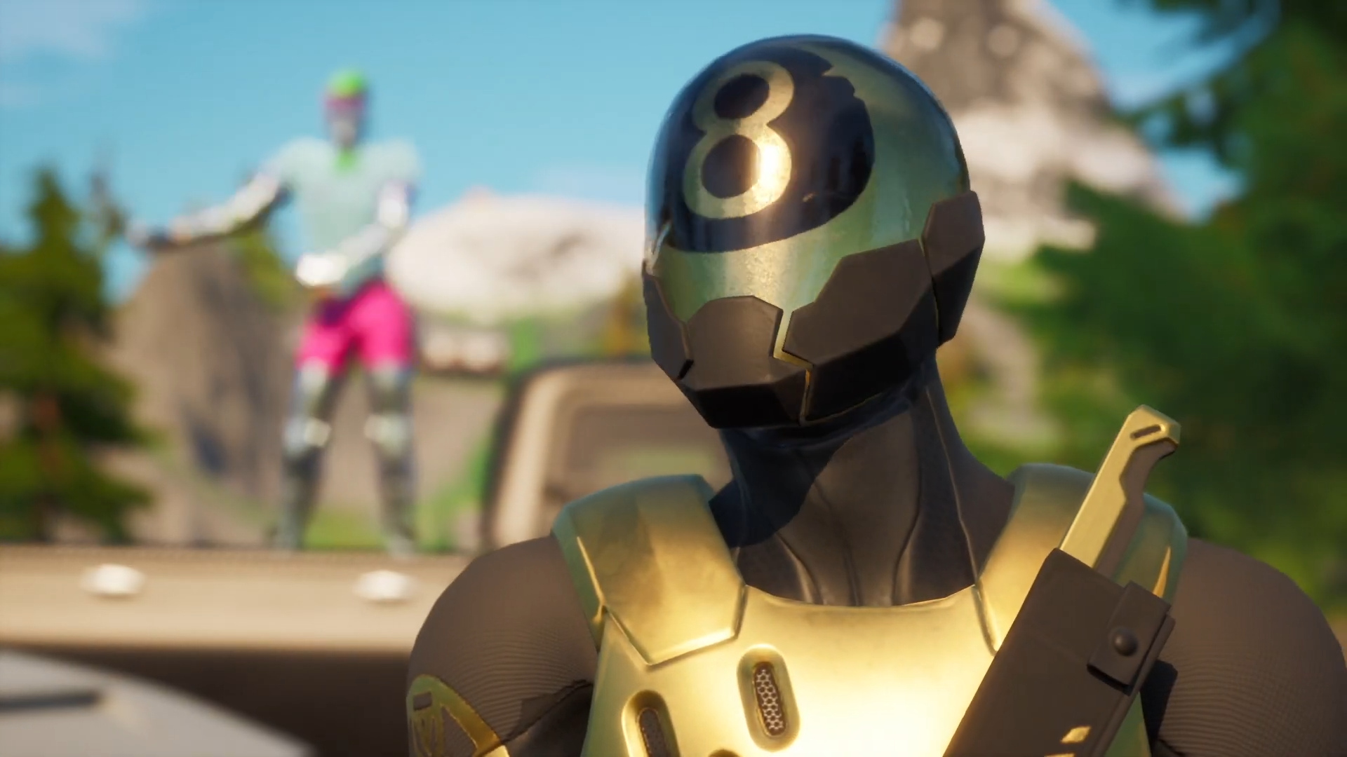 Fortnite com Ray Tracing - Imagem do trailer oficial da NVIDIA - GeForce RTX