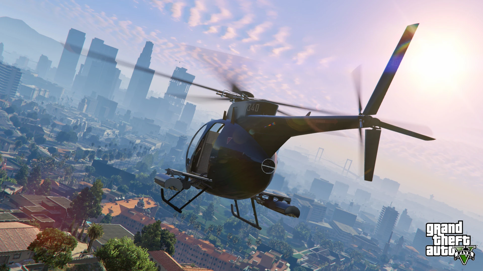 Grand Theft Auto V - PS4 Screenshot 02 - Helicóptero