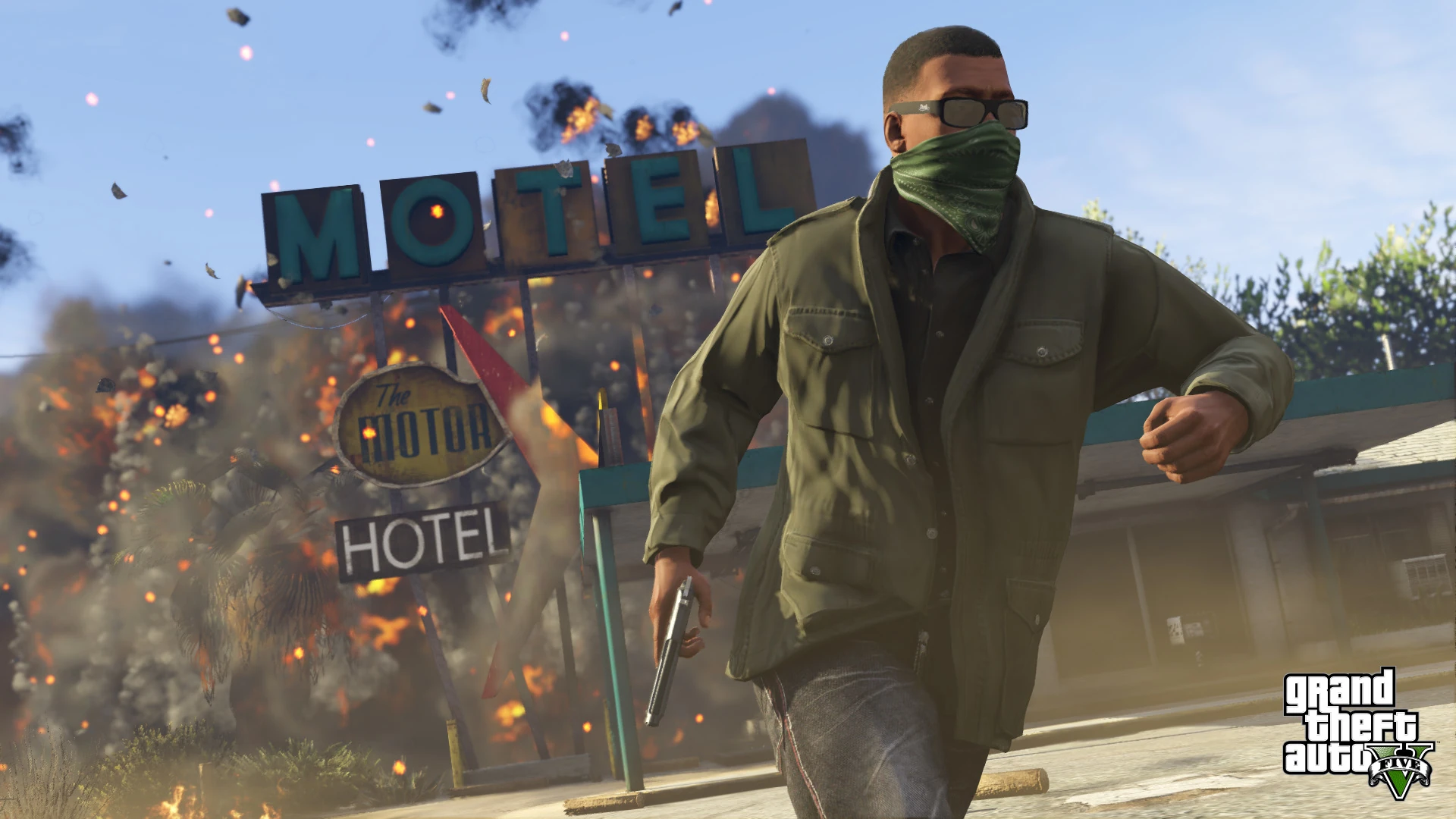 Grand Theft Auto V - PS4 Screenshot 05 - Explosão