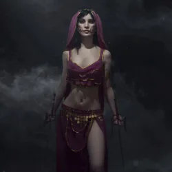 Veja um belo cosplay da Mileena, de Mortal Kombat, com roupa de dança do ventre Mileena Cosplay - Mortal Kombat - Dança do Ventre 005