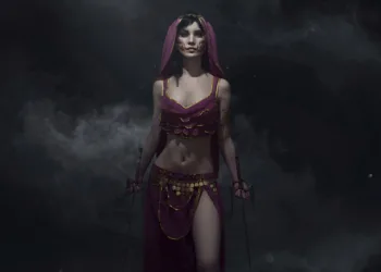 Veja um belo cosplay da Mileena, de Mortal Kombat, com roupa de dança do ventre Mileena Cosplay - Mortal Kombat - Dança do Ventre 005