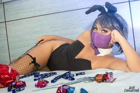 Mortal Kombat 11 - Belo cosplay da Mileena Bunny - 01