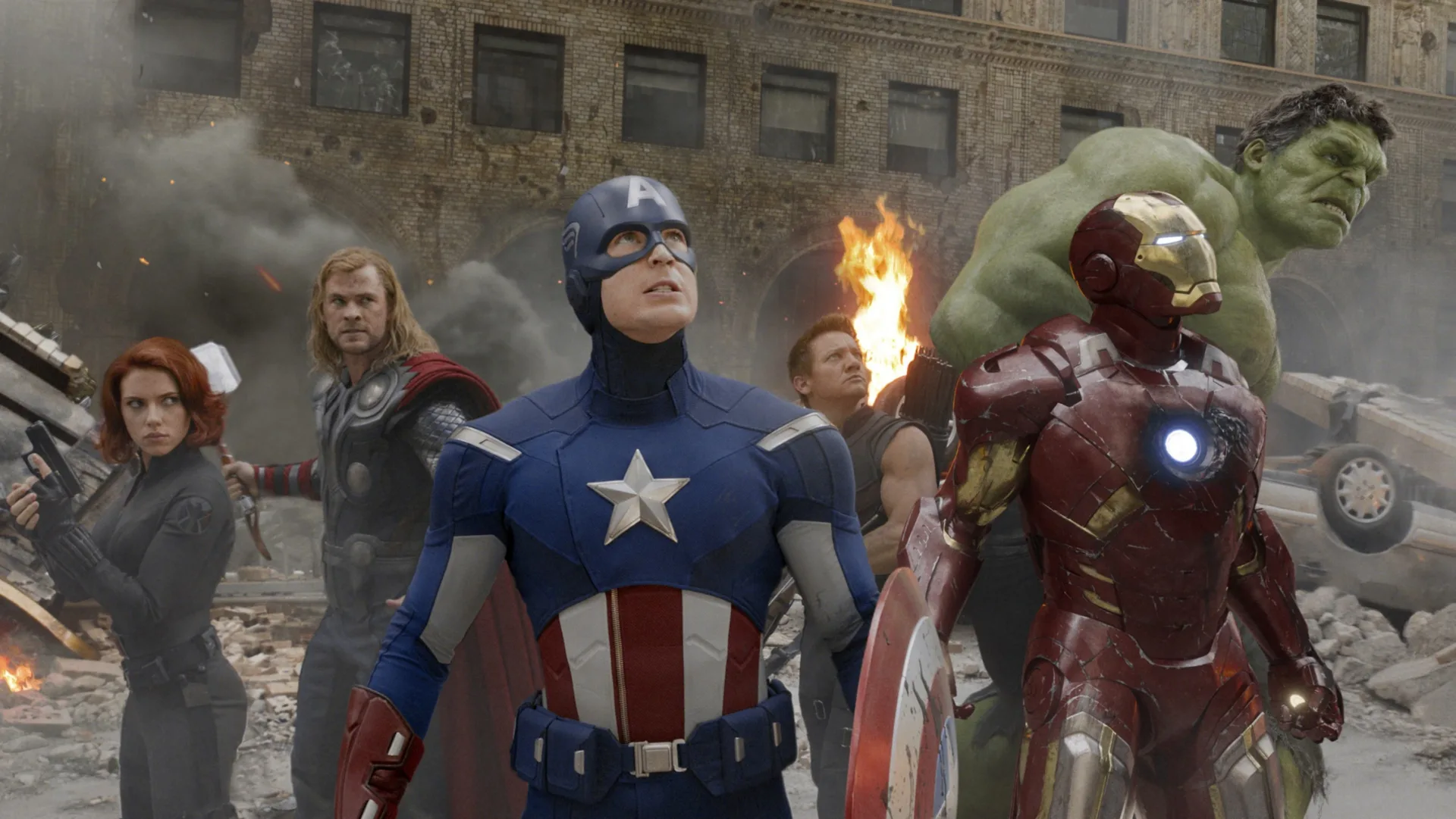 Vingadores - Capitão América, Viúva Negra, Homem de Ferro, Hulk, Gavião Arqueiro e Thor