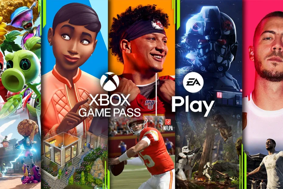 Xbox Game Pass, da Microsoft, com jogos do EA Play