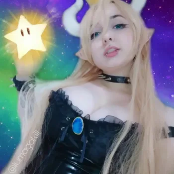 Belo cosplay da Bowsette, da Luma Azumi Belo cosplay da Bowsette, da Luma Azumi - capa 01