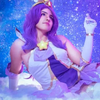 Belo cosplay da Janna Guardiã Estelar, de League of Legends - Memi capa 01