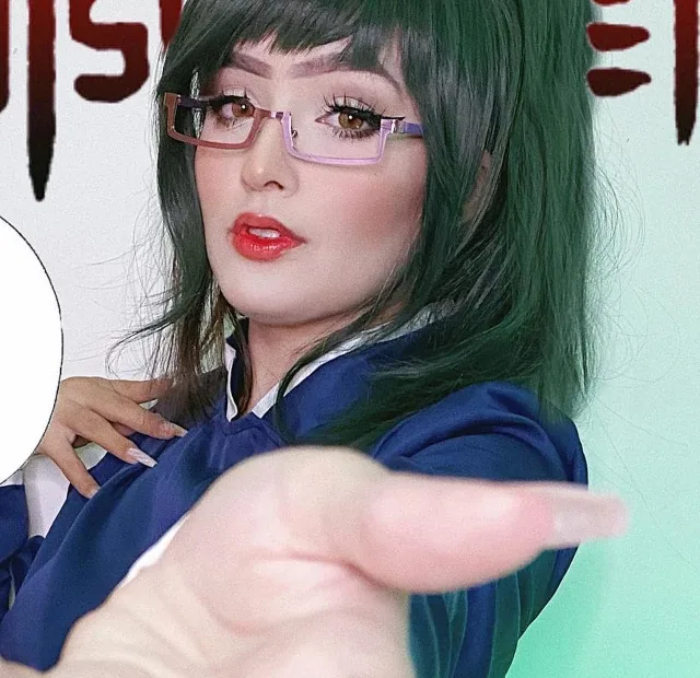 Belo cosplay da Maki Zenin, de Jujutsu Kaisen - Capitã Mizu capa