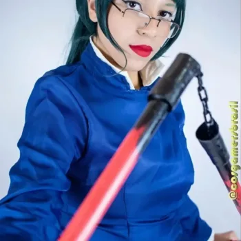 Belo cosplay da Maki Zenin, de Jujutsu Kaisen, da Lidi Scarlet Belo cosplay da Maki Zenin, de Jujutsu Kaisen, da Lidi Scarlet - capa 02