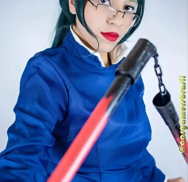 Belo cosplay da Maki Zenin, de Jujutsu Kaisen, da Lidi Scarlet - capa 02