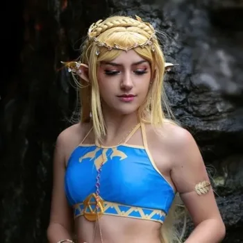 Belo cosplay da Zelda, de The Legend of Zelda - Versão de verão capa