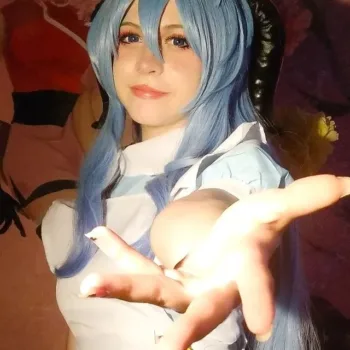 Genshin Impact: Belo cosplay casual da Ganyu, com vestido Ganyu Contest Cosplay - Genshin Impact - Kuhaku Taiyo capa 02