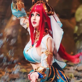 Genshin Impact - Belo cosplay da Nilou, da Vivian Lee - capa