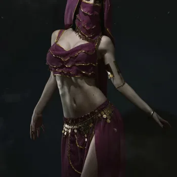 Mortal Kombat: Belo cosplay da Mileena, com estilo de dança do ventre Mileena Cosplay - MK - Bellydancer capa