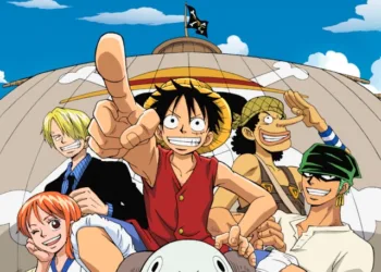 One Piece - Capa Anime 002 - Luffy, Nami, Zoro, Usopp, Sanji