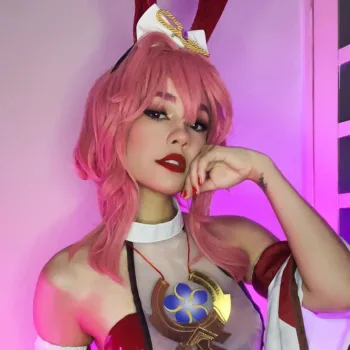 Yae Miko Bunny, de Genshin Impact, da Carolina Lima - Cosplay Foto 02