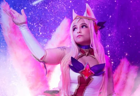 Ahri Star Guardian neste belo cosplay de League of Legends, da Bel Kitsune - capa 01