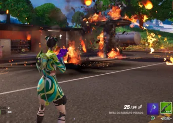 Fortnite - Destruindo objetos com explosivos 01