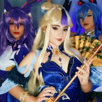 Genshin Impact - Belos cosplays da Keqing, Ganyu e Ningguang Genshin Impact - Belos cosplays da Keqing, Ganyu e Ningguang - capa 02